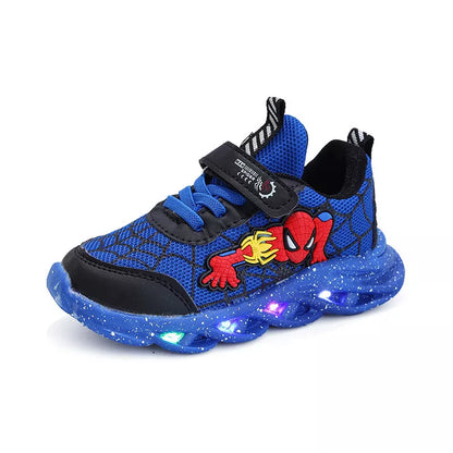 Disney LED Casual Sneakers Red Black For Spring