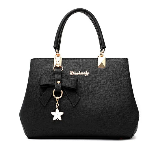 Fashion Solid Color With Bow One Sho For Women