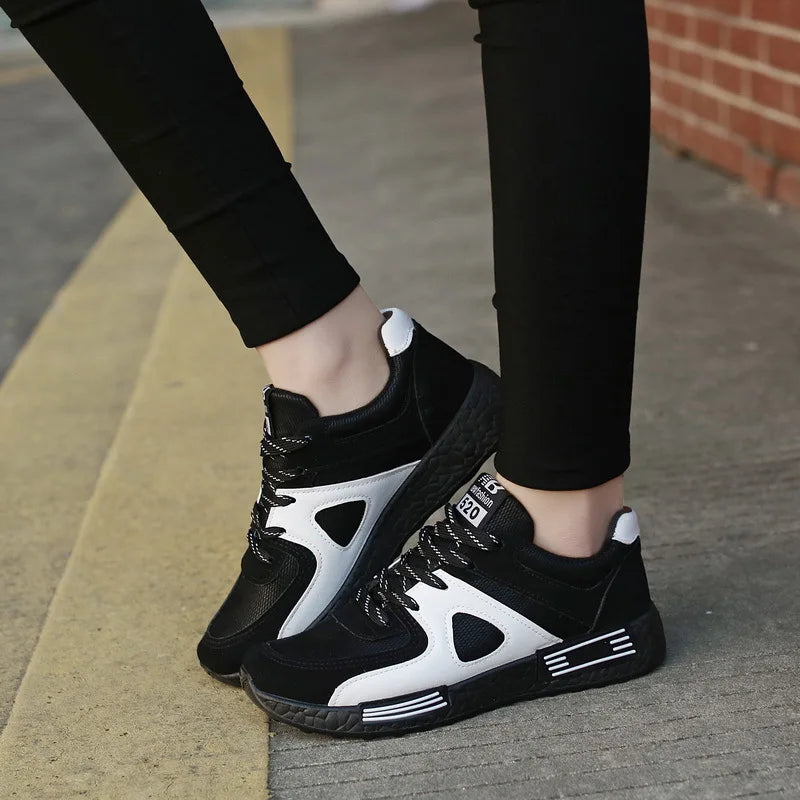 Female Casual Shoes Woman 2022 New Fashion Lace-up