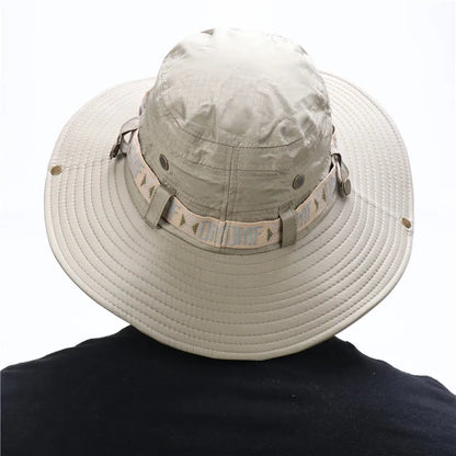 Summer Men Bucket Hat Outdoor UV Proteat Mesh