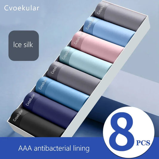 Cvoekular Man Boxer Underwaer Ice Silk Sous Vetement Bokserkits