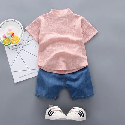 New Summer Baby Boys Clothes Suit Children