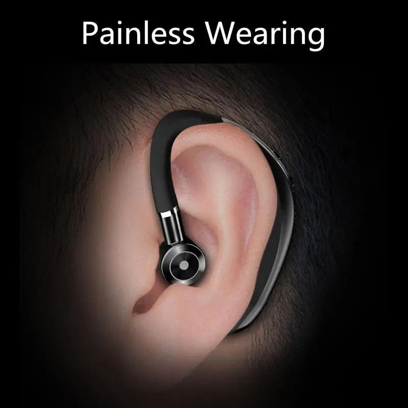 S109 Wireless Bluetooth 5.0 Universal Hook Earphones Sports Business Single Ear Headset Handsfree headphones With Mic Smartphone