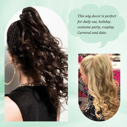 Ponytail Extension Claw  Curly Wavy Clip