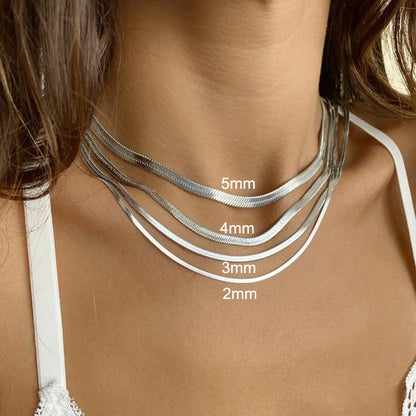 New Fashion Unisex Snake Chain Choker Necklace