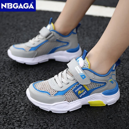 Summer Single Net Breathable Boys Sport Shoes Children Sneakers Rubber Leisure Trainers Casual Kids Sneakers