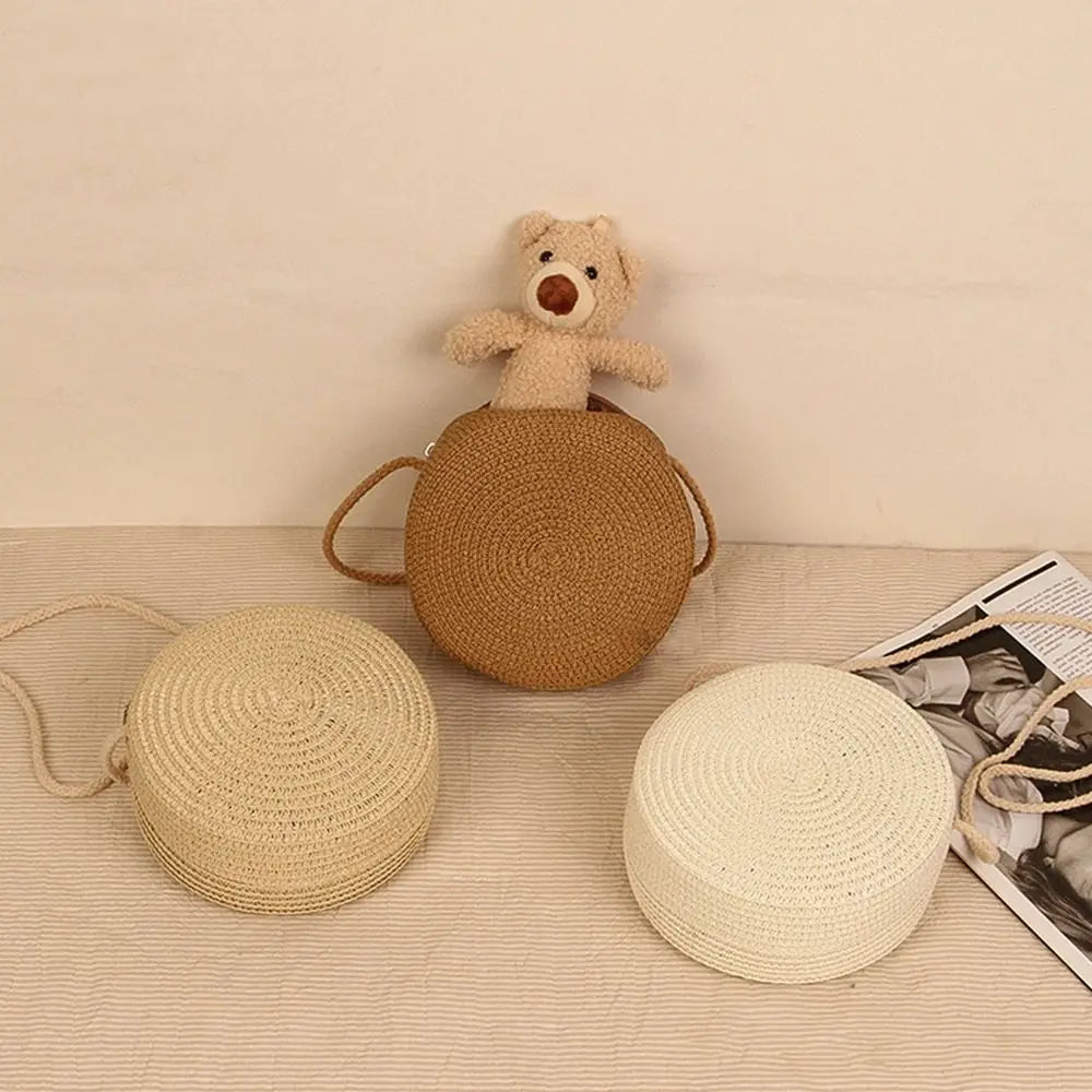 Fashion Handmade Straw Bag Women Girl