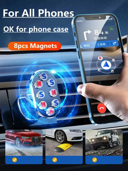 1080 Rotatable Magnetic Car Phone