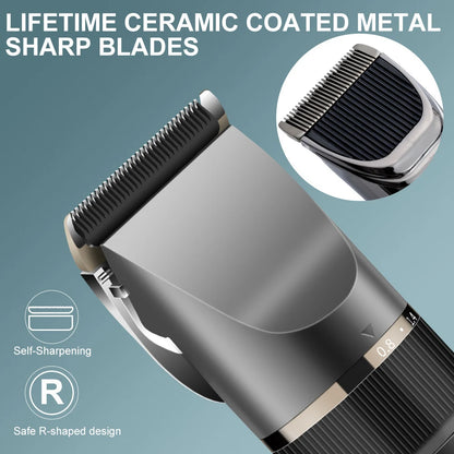 Professional Hair Clipper Rechargeable Electric Trimmer Fen