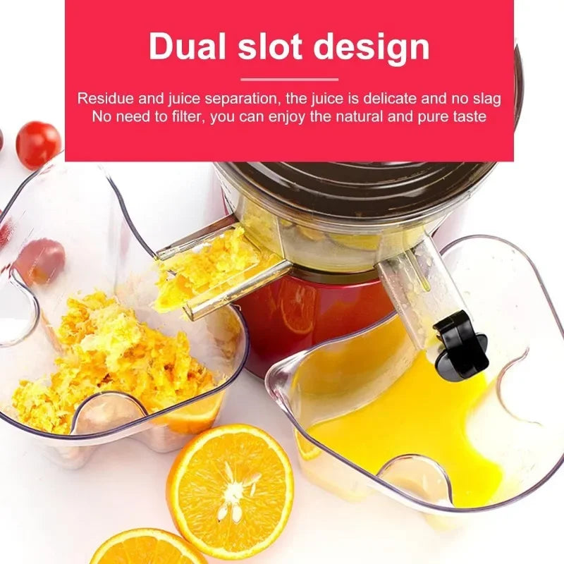 OverTwice Slow Masticating Juicer Cold Press Juice Extractor