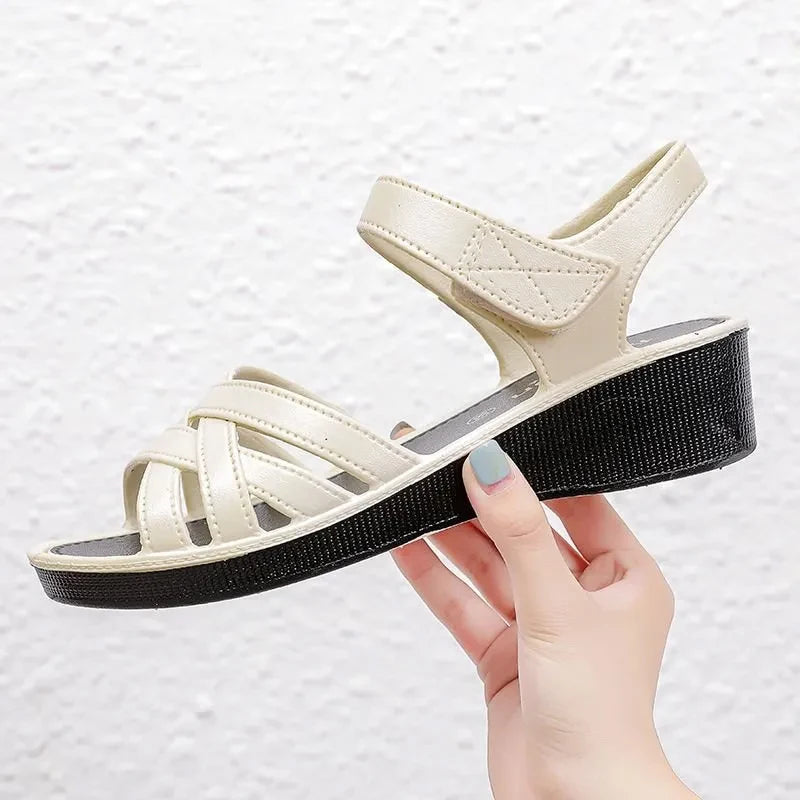 Sandalias de tacón de 4cm para mujer, zapatos