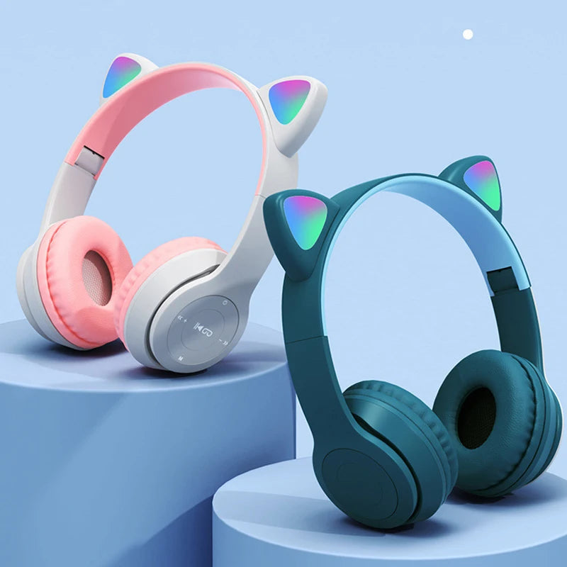 Flash Light Cute Cat Ears Wireless