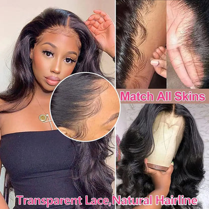 Brazilian Hair Body Wave Wig With Baby Hair Pre Plucked Bleached 13x6