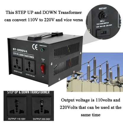 Transformer 220 to 110v Intelligent Efficient Step Up Dld Electrical