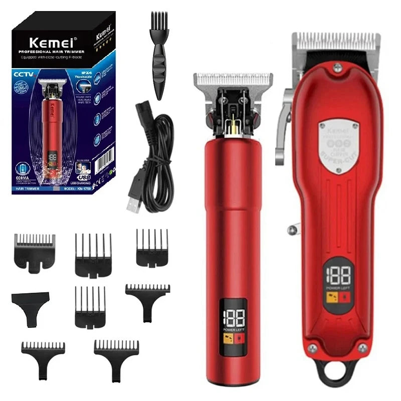 Kemei Rechargeable Electric Hair Clipperr Hair cutting Machine