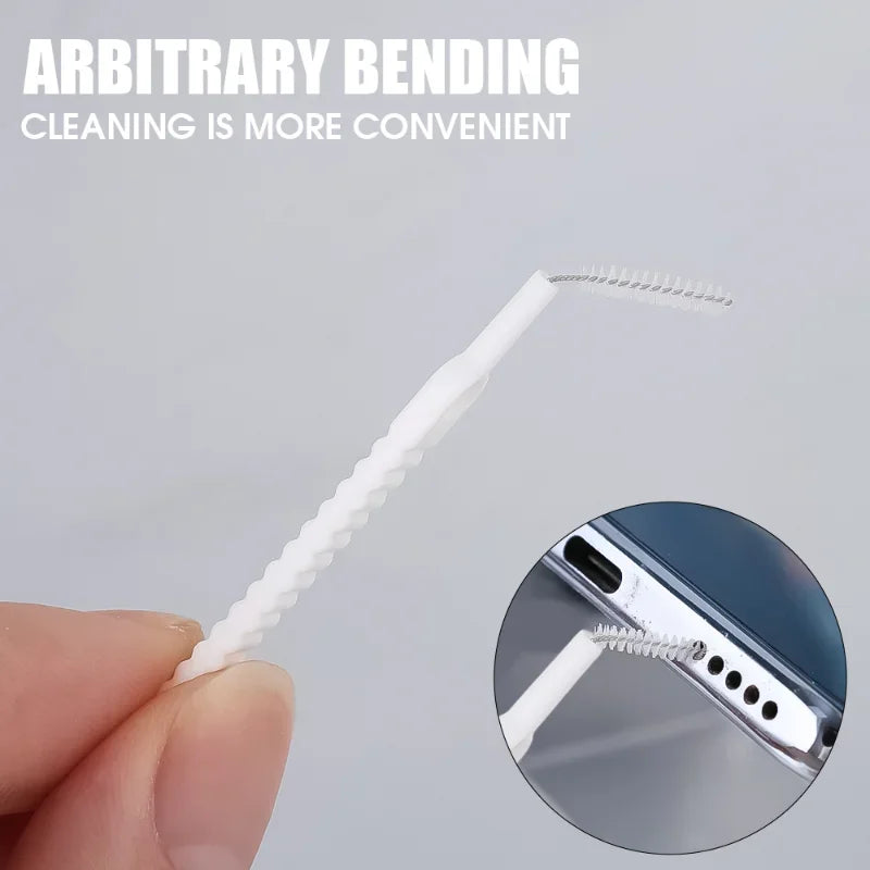 50/10pc Mini Shower Cleaning Brush Shower Head Anti-clogging Nylon Brush Computer Keyboard Cleaner Phone Hole Dust Cleaning Tool