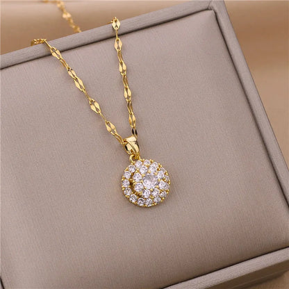 New Trendy Zircon Crystal Pendant